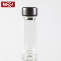 邮乐优选 简约双层玻璃杯 yx-ly-001 300ml (单位:个) 白色