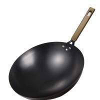 斯弥儿 精铁炒锅 SMR-01GJ 32cm (单位:个) 黑色