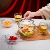 米薇可（MIEIVC） M-CJ005 米高玻璃餐具五件套 杯子225ml*2+小碗400ml*2+煲1000ml*1（单位：套）