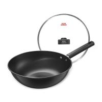 康巴赫（KOBACH） KGJ-C32A 坚玖精铁炒锅 32CM （单位：个）黑色