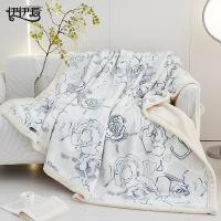 伊伊爱 TZ0TK02300166 欧棉绒双面加厚绒印花毛毯 200*230cm 四季通用 (单位:条)