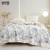 伊伊爱 TZ0TK02300166 欧棉绒双面加厚绒印花毛毯 200*230cm 四季通用 (单位:条)