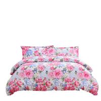 富安娜（fuanna）群芳尽艳四件套被套203*229cm 床单230*240cm枕套48*74cm*2（单位：套）红色