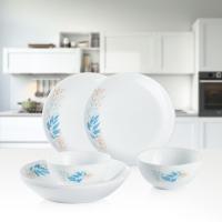 乐美雅 青花巴洛克餐具套装 6件套（饭碗12cm*2个+深盘20cm*2个+平盘19cm*2个）（单位: 套）