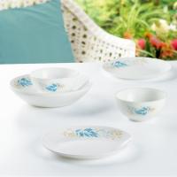 乐美雅 青花巴洛克餐具套装 6件套（饭碗12cm*2个+深盘20cm*2个+平盘19cm*2个）（单位: 套）