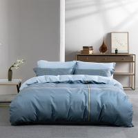 水星家纺（MERCURY）都市印象四件套被套203*230cm床单230*250cm枕套48*74cm（单位：套）蓝色