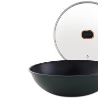 德世朗 DFS-C151 朗逸精铁不粘炒锅  炒锅30cm+锅盖（单位：套）