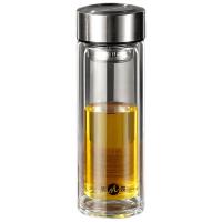 明霞 MXJD8001-ST320 双层玻璃杯 320ml (单位: 个)本色