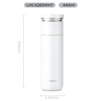 乐扣乐扣（LOCK&LOCK）LHC4285 心仪茶水分离保温杯 440ml (单位：个）白色