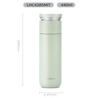 乐扣乐扣（LOCK&LOCK）LHC4285 心仪茶水分离保温杯 440ml (单位：个）薄荷色