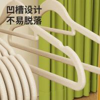 四万公里 SWX3004 植绒衣架  42*23cm 10个/组（单位：组） 米色
