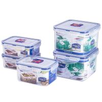 乐扣乐扣（LOCK&LOCK）塑料保鲜盒5件套 HPL855S601 860ml*2 470ml*1 350ml*2（单位：套）