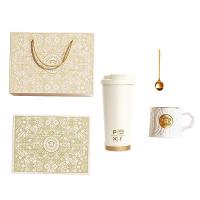 大嘴猴（Paul Frank） PFC919T 保温咖啡杯套装 490ML保温咖啡杯*1+350ML陶瓷杯*1+13cm勺子*1 (单位: 套)