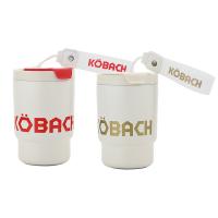 康巴赫（KOBACH） LPB38B01  便携保温咖啡杯 保温杯 380ML 白红色（单位：个）