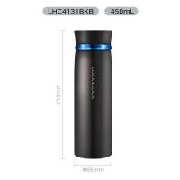 乐扣乐扣（LOCK&LOCK）LHC4131BKB 菲特旋转轻量杯保温杯 450ml（单位：个）黑蓝