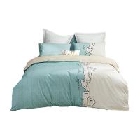 罗莱家纺（LUOLAI） MATS 宁静全棉四件套 被套:200*230cm*1 床单: 230*240cm*1 枕套:48*74cm*2 (单位: 套)