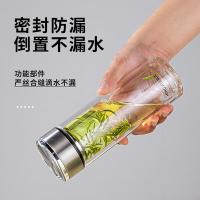 明霞 MXJD6006-ST320 商务双层玻璃杯 320ml （单位：个）本色