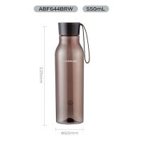乐扣乐扣（LOCK&LOCK）ABF644 夏季运动水杯便携式 550ml（单位：个）棕色