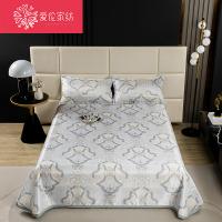 爱伦 AL1017LX 欧式典雅冰丝凉席三件套 席面：230*250CM 枕套 :48*74CM*2 （单位：套） 颜色随机