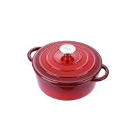 博堡 BDY-T862A-RD 珐琅多用铸铁锅 22cm （单位：个） 红色