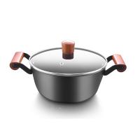 康巴赫（KOBACH） KGL2A 锅具套装 二件套22cm 黑色（单位：套）煎锅22cm*1、汤锅22cm*1