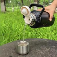 康厨亚（KANGCHUYA） 大容量便携保温杯 KX8812-st1200 1200ml (单位:个) 黑色