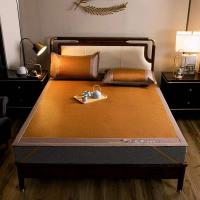 悠梦嘉居 艾草双面凉席藤席三件套 YX-13112 席子150*200cm枕套48*74cm*2 (单位:套) 棕色