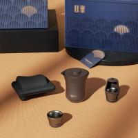 膳魔师 Y-D013B 知恩茶具套装（260ml茶壶+35ml品茗杯*2个+5g正山小种小罐茶*4罐 ）（单位:盒）礼盒装