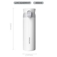 乐扣乐扣（LOCK&LOCK）LHC3240 憧憬弹跳保温杯 450ml（单位：个）白色