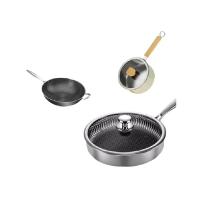 典小圣 K3v30SC-MWF 锅具 三层钢奶锅18cm+双屏双柄炒锅32cm+三层钢不粘煎锅28cm （单位:套）