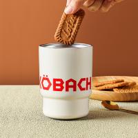 康巴赫（KOBACH） 便携保温咖啡杯 LPB38B01 380ml (单位:个) 白红色