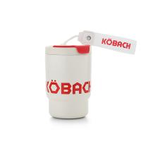 康巴赫（KOBACH） 便携保温咖啡杯 LPB38B01 380ml (单位:个) 白红色