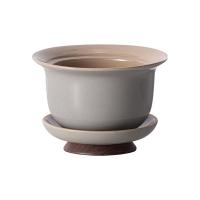 菲米生活（PHMI） 悠逸旅行茶具 FM-CJ2384C 玻璃侧把壶*1、陶瓷杯垫*1、陶瓷茶漏（含盖）*1、茶杯*3 (单位:套)