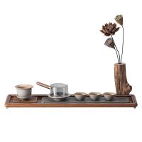 菲米生活（PHMI） 悠逸旅行茶具 FM-CJ2384C 玻璃侧把壶*1、陶瓷杯垫*1、陶瓷茶漏（含盖）*1、茶杯*3 (单位:套)