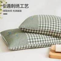 南极人（NanJiren） 荞麦枕芯 浅绿格 46*72cm (单位:个)