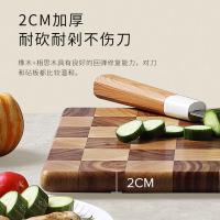 温仑山（VELOSAN） 棋盘格菜板 抗菌防霉 VE069 370*260*20mm  26B01 1个/箱 (单位:个) 香沙棕