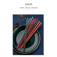 艾逸瑶选 筷乐福合金筷 5双装 CJ-21023 24*0.4*0.7cm (单位:盒) 新老包装随机发货