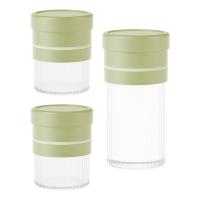 艾逸瑶选 晶萃系列 百变储物罐3件套 CJ-21075 500ml *2、1000ml*1 (单位:套) 新老包装随机发货