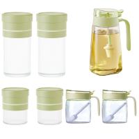 艾逸瑶选 晶萃系列油壶调味储物罐 7件套 CJ-21129 油壶600ml*1调味罐300ml*2储物罐500ml*2（可扩容至700ml）储物罐1000ml*2（可扩容至1200ml） (单位:套) 新老包装随机发货