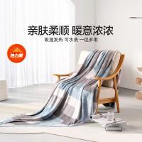 水星家纺（MERCURY） 法兰绒毛毯 倾城碧青 180*200cm 1条/箱 (单位:条) 花色