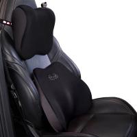 爱车屋（icaroom） 温柔头枕腰靠套装 NB-632KT+NB-662KT 头枕29*31*13cm+腰靠46*41*13cm (单位:套) 黑色