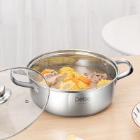 德铂（Debo） 德铂 凯奇不锈钢锅汤锅 DEP-DZ080 26cm (单位:个)