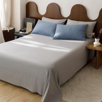 红秀世纺 水洗纯棉四件套 HX2211-C003 被套200*230CM 床单230*245CM 枕套48*74CM*2 (单位:套) 蔚蓝色