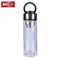 邮乐优选 提环盖玻璃杯 yx-ly-004 300ml (单位:个) 白色