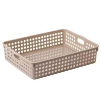 茶花（CHAHUA） 2895 圆点收纳筐 XL    4个装 (单位: 组)米白色、浅红色、浅蓝绿色、浅灰黄色随机