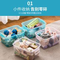 茶花（CHAHUA） 2822 精美塑料收纳箱 8.5L(单位：个) 蓝色