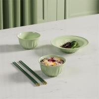 皖亭 翡玉碗盘 五件套 WT-FC-5 4.5英寸*2+7英寸*2 (单位:套) 绿色