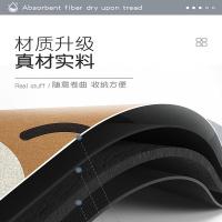 大江 吸水脚垫 技绒椭圆地垫 40*60cm 棕色（单位：张）