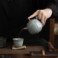 苏氏陶瓷（SUSHI CERAMICS） J0629 哥窑功夫茶具陶瓷泡茶壶三才盖碗茶杯茶洗六君子大套组礼盒装 整套茶具 (单位:套)