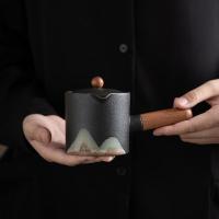 苏氏陶瓷（SUSHI CERAMICS） J0696 手绘釉画彩千里江山侧把茶壶功夫茶具礼盒套组中国风文创系列 整套茶具 (单位:套)